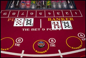 Baccarat table