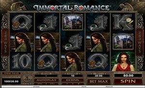 The Immortal Romance slot offers 243 ways to win.