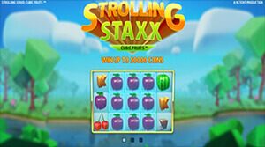 Strolling Staxx is a feature-rich game that has the potential for awarding huge payouts.